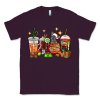 Plum Christmas coffee cups with French Bulldog Classic Tee - RanaPortraitStore