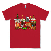 Red Christmas coffee cups with French Bulldog Classic Tee - RanaPortraitStore