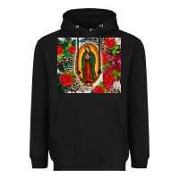 Black Lady of Guadalupe Heavyweight Hoodie - CTS Tumbler Store