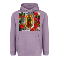 Lavender Lady of Guadalupe Heavyweight Hoodie - CTS Tumbler Store