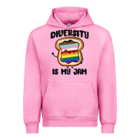 Fuchsia Pink diversity is my jam Urban Hoodie - MaliasSmallBusiness