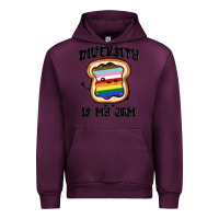 Mauve Wine diversity is my jam Urban Hoodie - MaliasSmallBusiness