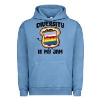 Pigment Pebble Blue diversity is my jam Urban Hoodie - MaliasSmallBusiness