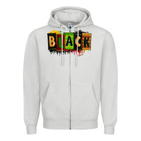Dove Grey black Zipper Hoodie - Zillion Design Studio