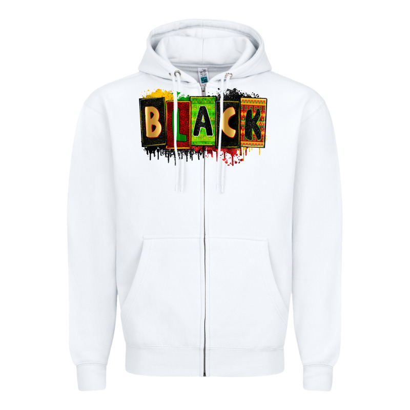 Black Zipper Hoodie by Zillion Design Studio | Teevron