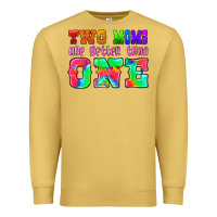Antique Gold two moms are better than one Premium Sweatshirt - HRA Design Shop