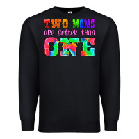 Black two moms are better than one Premium Sweatshirt - HRA Design Shop