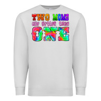 Dove Grey two moms are better than one Premium Sweatshirt - HRA Design Shop