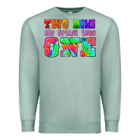Seafoam two moms are better than one Premium Sweatshirt - HRA Design Shop