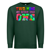 Sports Green two moms are better than one Premium Sweatshirt - HRA Design Shop