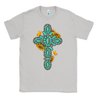 Gemstone Cross With Sunflowers And Butterflies Classic Tee | Teevron