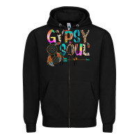 Black gypsy soul Zipper Hoodie - texasbilliewilder