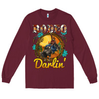 Burgundy western rodeo darlin' sunset sunflowers weapon Long Sleeve Tee - BarkalooDesign