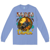 Colony Blue western rodeo darlin' sunset sunflowers weapon Long Sleeve Tee - BarkalooDesign