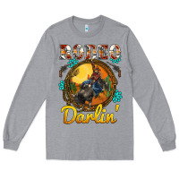 Heather Grey western rodeo darlin' sunset sunflowers weapon Long Sleeve Tee - BarkalooDesign