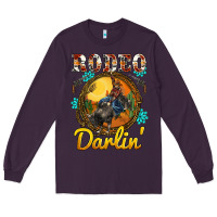 Plum western rodeo darlin' sunset sunflowers weapon Long Sleeve Tee - BarkalooDesign