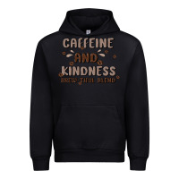 Black caffeine & kindness Urban Hoodie - MaliasSmallBusiness