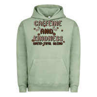 Pigment Oil Green caffeine & kindness Urban Hoodie - MaliasSmallBusiness