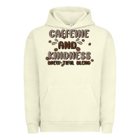 Pigment Pistachio caffeine & kindness Urban Hoodie - MaliasSmallBusiness