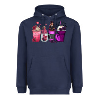 Navy wednesday and enid coffee cups Heavyweight Hoodie - Zillion Design Studio