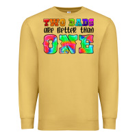 Antique Gold two dads are better than one Premium Sweatshirt - HRA Design Shop