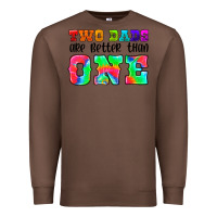 Chestnut two dads are better than one Premium Sweatshirt - HRA Design Shop