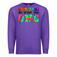 Purple two dads are better than one Premium Sweatshirt - HRA Design Shop