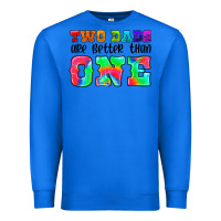 True Royal two dads are better than one Premium Sweatshirt - HRA Design Shop