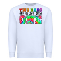 White two dads are better than one Premium Sweatshirt - HRA Design Shop