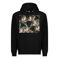 Black suffolk ewe and merino ram sheeps Premium Hoodie - BarkalooDesign