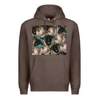 Coffee suffolk ewe and merino ram sheeps Premium Hoodie - BarkalooDesign