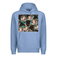 Colony Blue suffolk ewe and merino ram sheeps Premium Hoodie - BarkalooDesign