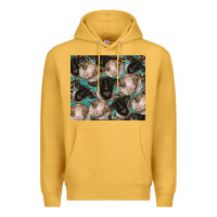 Mustard suffolk ewe and merino ram sheeps Premium Hoodie - BarkalooDesign