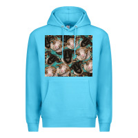 Ocean Blue suffolk ewe and merino ram sheeps Premium Hoodie - BarkalooDesign