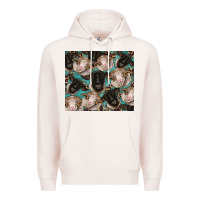 Pale Pink suffolk ewe and merino ram sheeps Premium Hoodie - BarkalooDesign