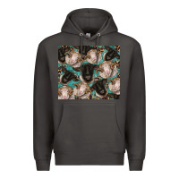Smoke suffolk ewe and merino ram sheeps Premium Hoodie - BarkalooDesign