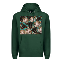 Sports Green suffolk ewe and merino ram sheeps Premium Hoodie - BarkalooDesign
