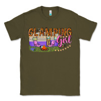 Army Green glamping girl Classic Tee - texasbilliewilder