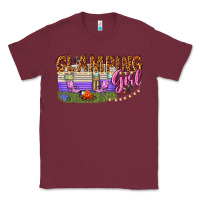 Burgundy glamping girl Classic Tee - texasbilliewilder