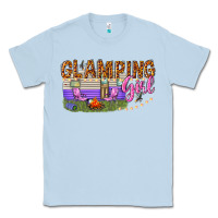 Dusty Blue glamping girl Classic Tee - texasbilliewilder