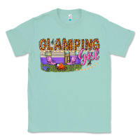 Seafoam glamping girl Classic Tee - texasbilliewilder