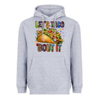 Heather Grey lets taco bout it Heavyweight Hoodie - CTS Tumbler Store