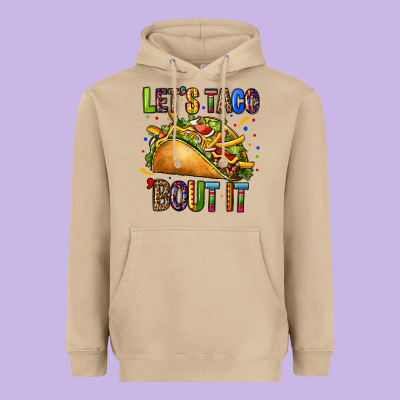 Lets Taco Bout It Heavyweight Hoodie Designed By Cts Tumbler Store