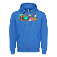 True Royal hair hustler coffee cups Zipper Hoodie - texasbilliewilder