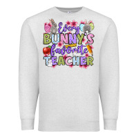 Oatmeal Heather Easter Day Every bunny's favorite Teacher Premium Sweatshirt - OliviaCreatesArt