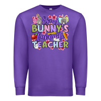 Purple Easter Day Every bunny's favorite Teacher Premium Sweatshirt - OliviaCreatesArt
