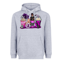 Heather Grey wednesday coffee cups Heavyweight Hoodie - Zillion Design Studio
