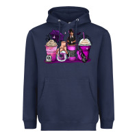 Navy wednesday coffee cups Heavyweight Hoodie - Zillion Design Studio