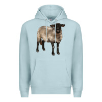 Blue Mist suffolk ewe Premium Hoodie - BarkalooDesign