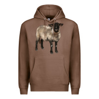 Chestnut suffolk ewe Premium Hoodie - BarkalooDesign